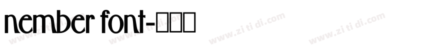 nember font字体转换 nember font字体转换